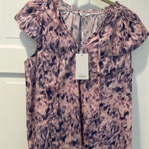 Rails Pink and Purple Patterned Blouse